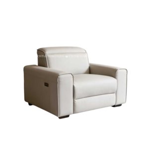 Luxury Smart Electric Pedicure Sofa with Adjustable Backrest & Lift Footrest, Light Gray Microfiber Commercial Spa Recliner Chair with German OKIN Motor